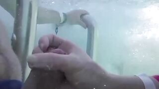 Teens Gone Wild! Poolside Blowjob with Older Man by Young Student