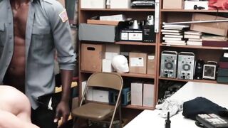 White Pervert Gets Raw Anal Rough Sex With Black Cop