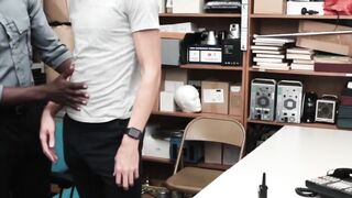 White Pervert Gets Raw Anal Rough Sex With Black Cop
