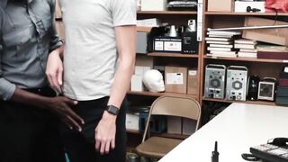 White Pervert Gets Raw Anal Rough Sex With Black Cop