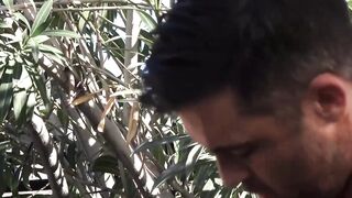 Muscular Daddy's Raw Threesome with Step-Son & Friend