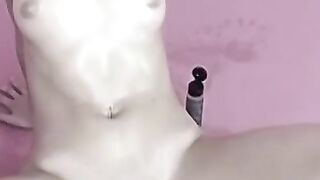 Petite Amateur Teen Fingers Her Own Puffy Nipples And Wet Vagina