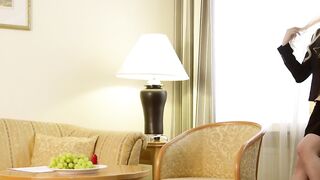 Hot MILF Bernice Svenson Stripping & Playing With Herself In Hotel Room