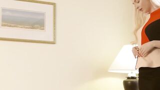 Hot MILF Bernice Svenson Stripping & Playing With Herself In Hotel Room