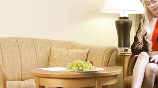 Hot MILF Bernice Svenson Stripping & Playing With Herself In Hotel Room