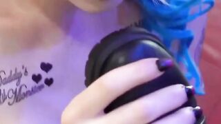 AutumnyRain-LeyaFalcons Monster Dildo Ride & Squirt Compilation