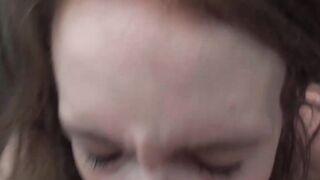 Nasty Taxi Driver Fucks Passenger in Back Seat - Swallowing Huge Load