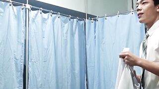 Intern Doctor's Exam Room Fucks Patient Hard - Old Man Gets Bare Backed By Young Guy