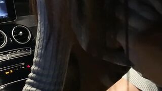 Point-Of View" - Horny Girl Blows Huge Dick In Car With A Twist (Pov)