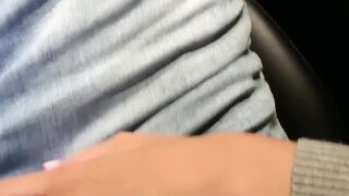 Point-Of View" - Horny Girl Blows Huge Dick In Car With A Twist (Pov)