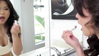 Petite-Asian's Mini Skirt Magic - Shrinks Doctor In Awe
