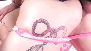 Asian Bombshell Rides Big Dick in Hardcore Threesome