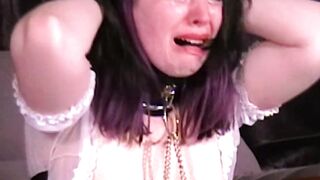 Bondage Slut's Naughtiest Fantasy Fulfilled - Dominatrix Clamps & Torments Brunette Babe