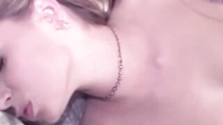 Brunette Babe Cherry Rain Fucks Blondie in an Erotically Charged Lesbian Scene