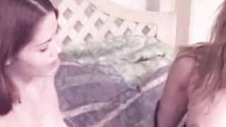 Brunette Babe Cherry Rain Fucks Blondie in an Erotically Charged Lesbian Scene