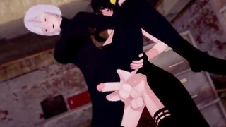 Фута Йор и Фута Фиона трахают друг друга. Spy × Family 1 серия