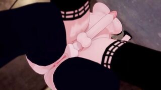 Фута Йор и Фута Фиона трахают друг друга. Spy × Family 1 серия