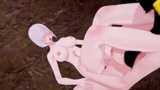 Фута Йор и Фута Фиона трахают друг друга. Spy × Family 1 серия