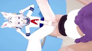 Фута Витуберы Филлан и Ча-Ча делают совместный секс стрим 1 серия