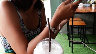 Thailand's Hottest Girlfriend Gives Morning Blow Job & Coffee Break