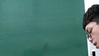 Asian Teacher Fucked Raw By Student In Classroom - PornPros