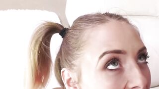 Blondie Babe Kyler Quinn Gives Sloppy Deepthroat & Intense Hardcore Sex