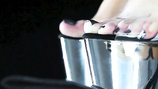 Foot Worship Goddess - Eat Your Mistress' Feet in Gloryhole Confession Booth