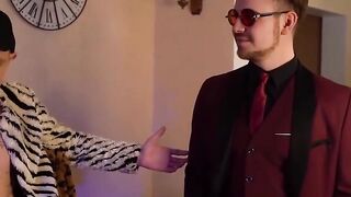 Hot & Bothered: A Wild Ride Through The Decades #2", featuring actors from various decades in an orgy-style party scene with vintage costumes and modern twists on classic positions