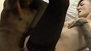 Hot Wife Sharing Her Husband With A Black Guy And Swallowing His Sperm