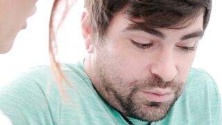 Sloppy Blow Job Doctor - Patient Gets A Surprise From His Hot Sex Therapist