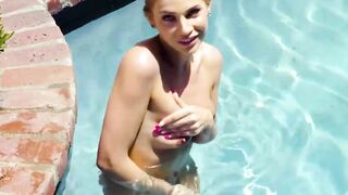 Sydney Cole's Pool Side Sex Adventure - Step-Daughter Fucks Stepdaddy In Private