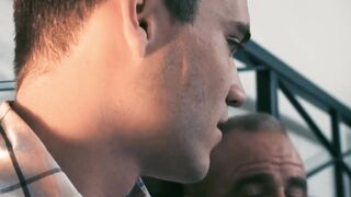Step-Uncles Twink Ass Fucked by Grandpa - Scene 1