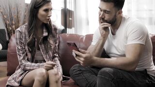 Teenage Step-Daughter's First Time Fucked By Married Guy - Taboo Creampie