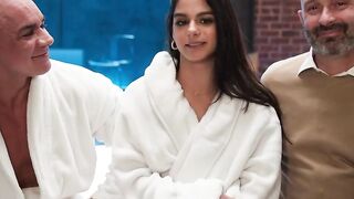 Hot Wife Shares Her Honeymoon Bed With Husband's Friend