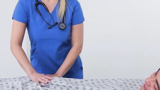 Naughty Nurse Vanessa Cages Riding Big Dick Of Patient - POV Blowjob & Creampie