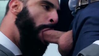Classy Hunk's Ass Drilling Session - Slutty Blonde Gives A Deepthroat BJ