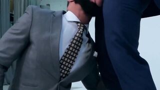 Classy Hunk's Ass Drilling Session - Slutty Blonde Gives A Deepthroat BJ