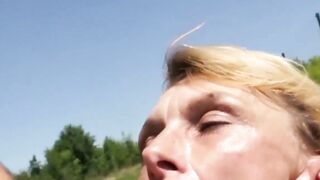 Grandmother's Old Soul - Outdoor Blowjob & Hardcore Sex