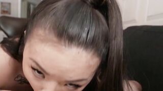 Asian Bombshell Lulu Chunails Hardcore Anal Threesome