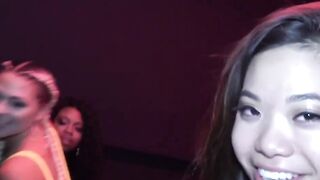 3-Way Ethnic Babes Share Passionate Lesbian Sex in Swinger's Den