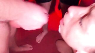 Hot Brunette Babe Gets Fucked in A Nightclub - French MILF Pornstar