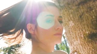Petit-Canadian Milf Stripping Naked Outdoor - Exclusive Footage