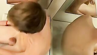 Blondie Bond's Bathroom Masturbation Adventure - Solo Male Orgasm