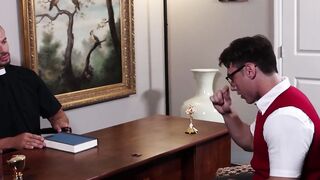 Father's Secret - Old Man Fucks Young Blonde Bimbo In His Office