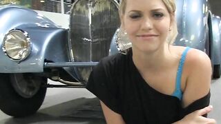 Blondie Bombshell Blowjob & Riding A Sextoys For Her Man's Pleasure