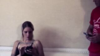 Double Blowjob Bombshells - Two Babes Share A Big Dick And Swallow His Load