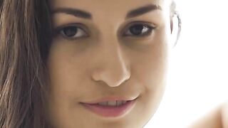 Demi Fray - Smoking HOT Brunette Striptease & Masturbation in HD