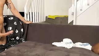 Two Hotties Take Turns On A Big Black Monster Dick - Interracial Porn