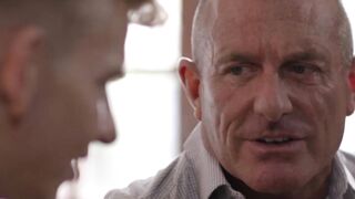 Step-Dad's Muscular Ass Gets A Hardcore Workout From His Step Son