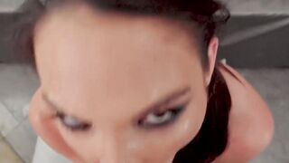 Angel-faced Cutie Katrina Cole Sucks Monster Dick - POV Blowjob with Facial
